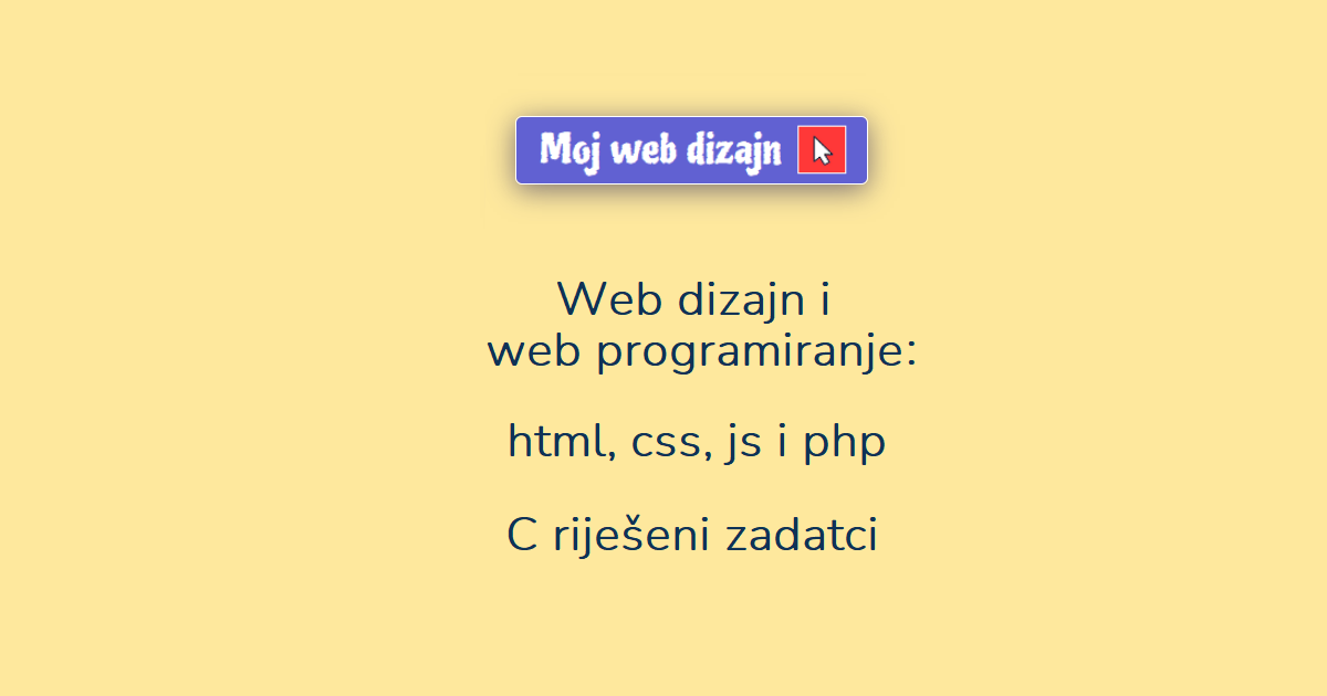 Model Kutije Html HTML i CSS za početnike : Uvod u web dizajn : Moj web dizajn